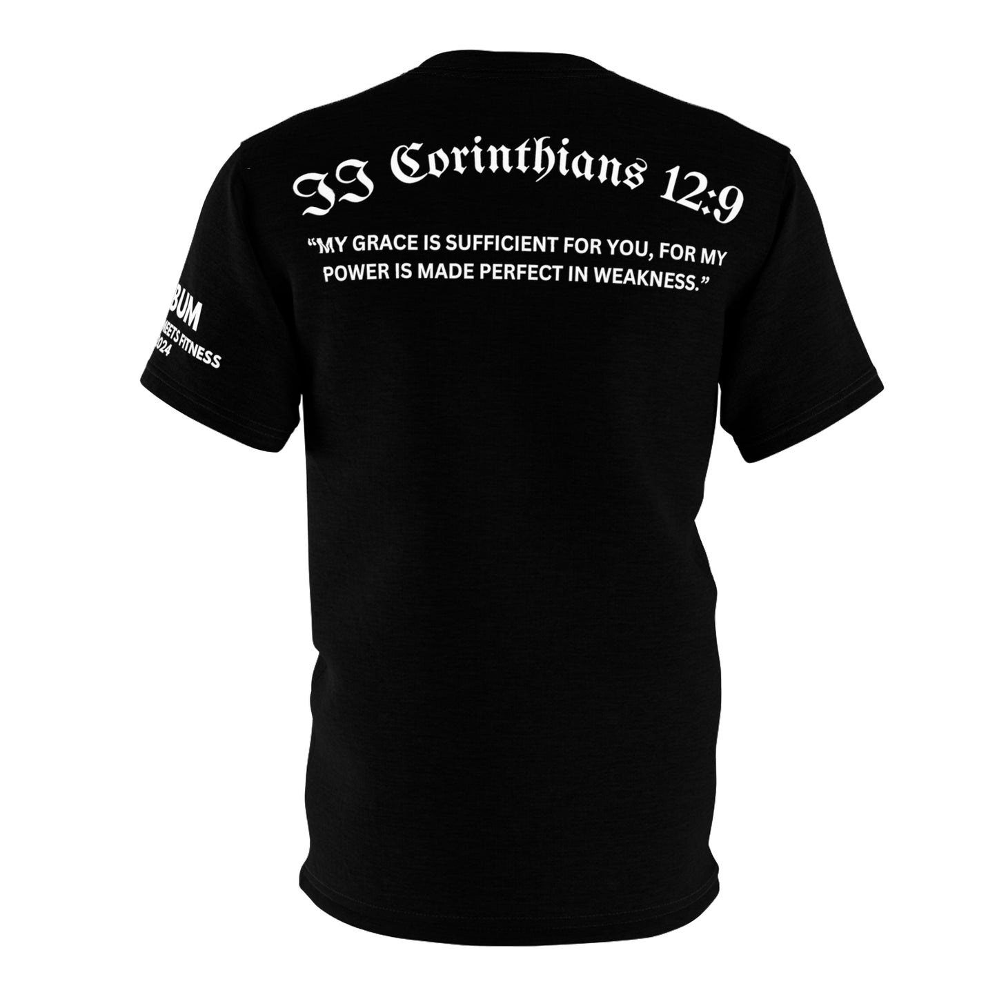 II Corinthians 12:9 Tee - Black