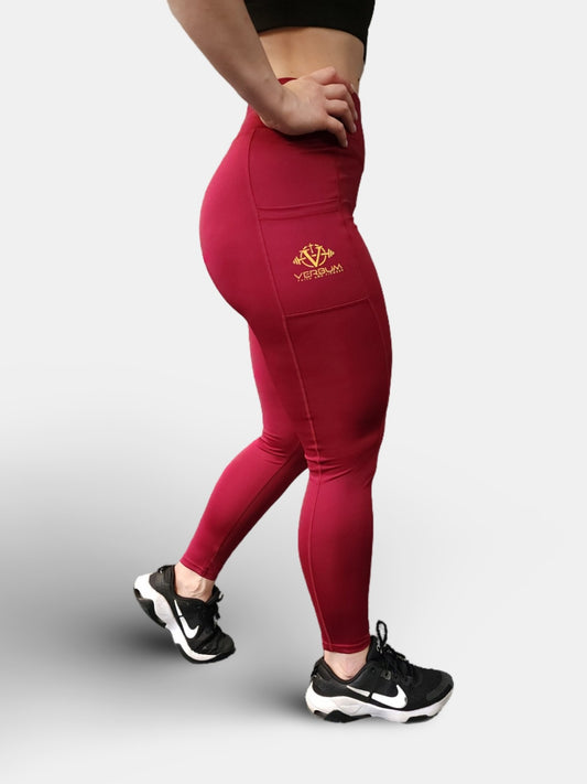Empowered Leggings Red